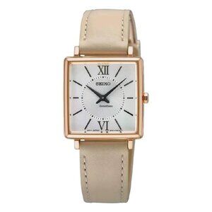 NWT Authentic Seiko Conceptual Quartz White Dial Women's Watch